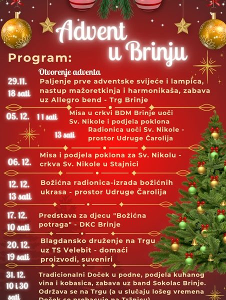 Plakat advent u brinju